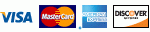 MasterCard, Visa, Amex Cards Accepted
